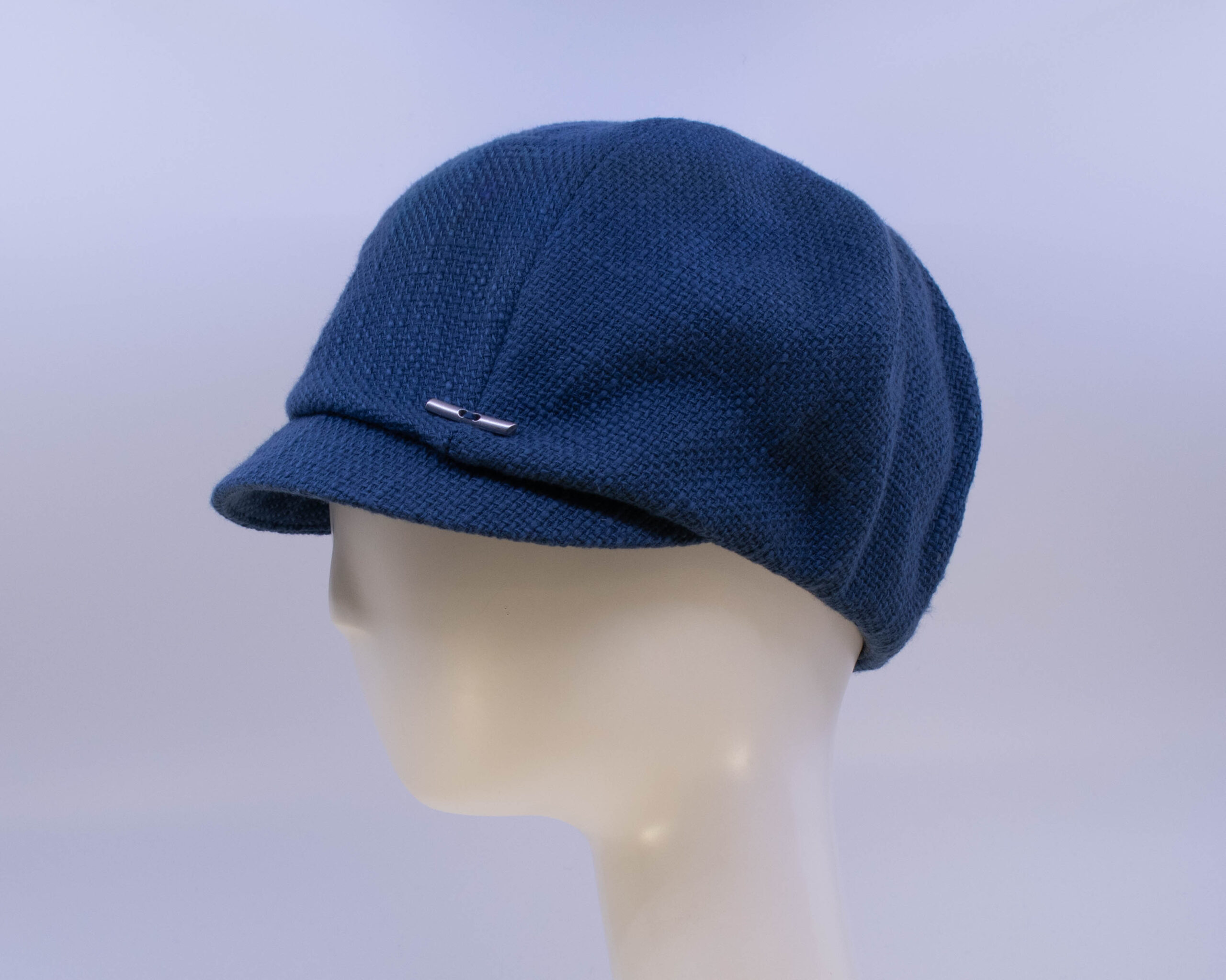 Cap Collection: Dyllan (Burlap) - Navy (Side View)