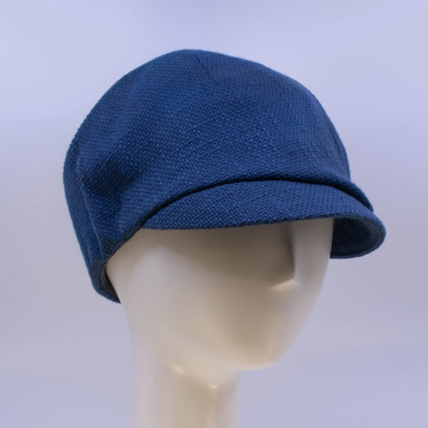 Cap Collection: Dyllan (Burlap) - Navy (Side View 2)