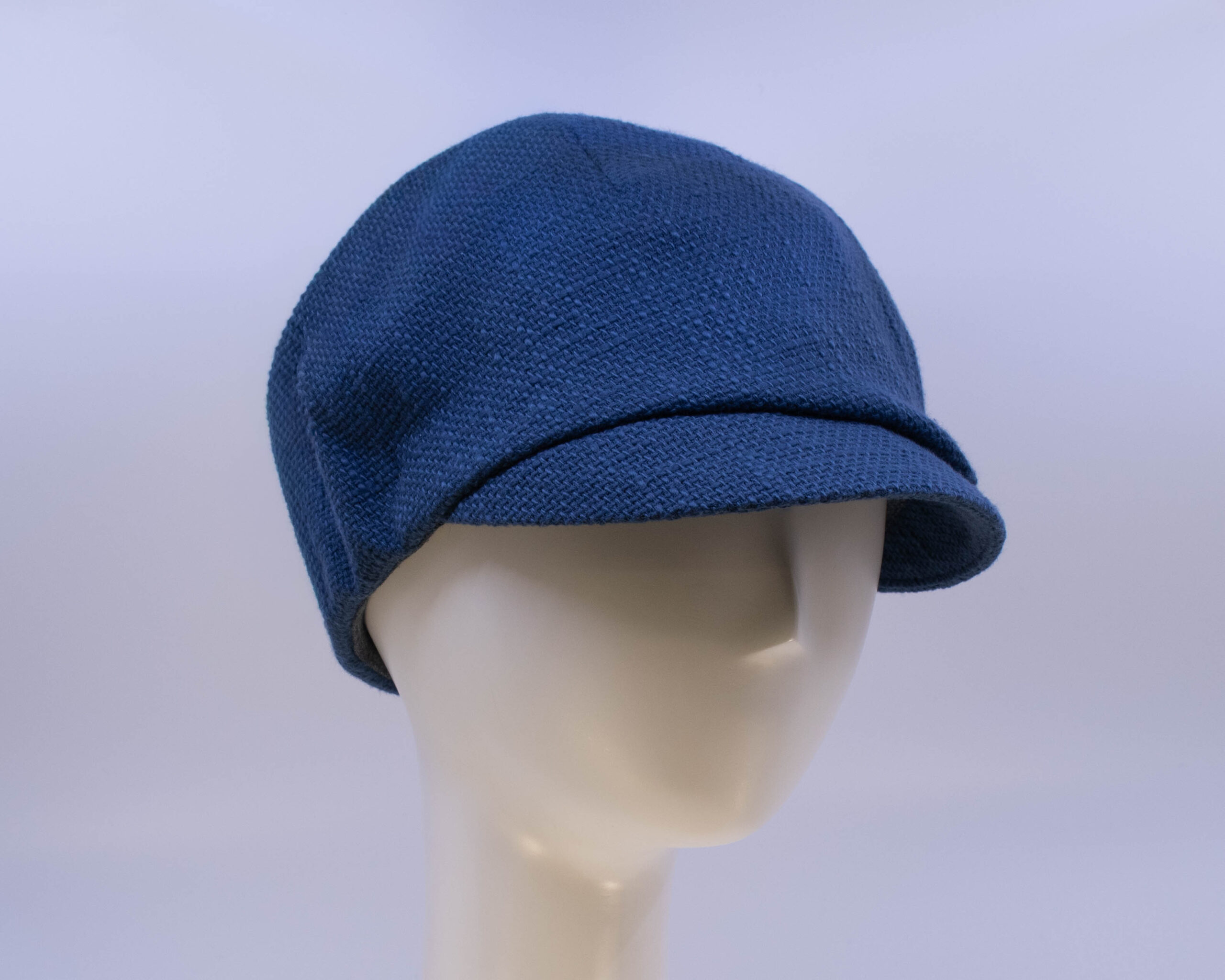 Cap Collection: Dyllan (Burlap) - Navy (Side View 2)