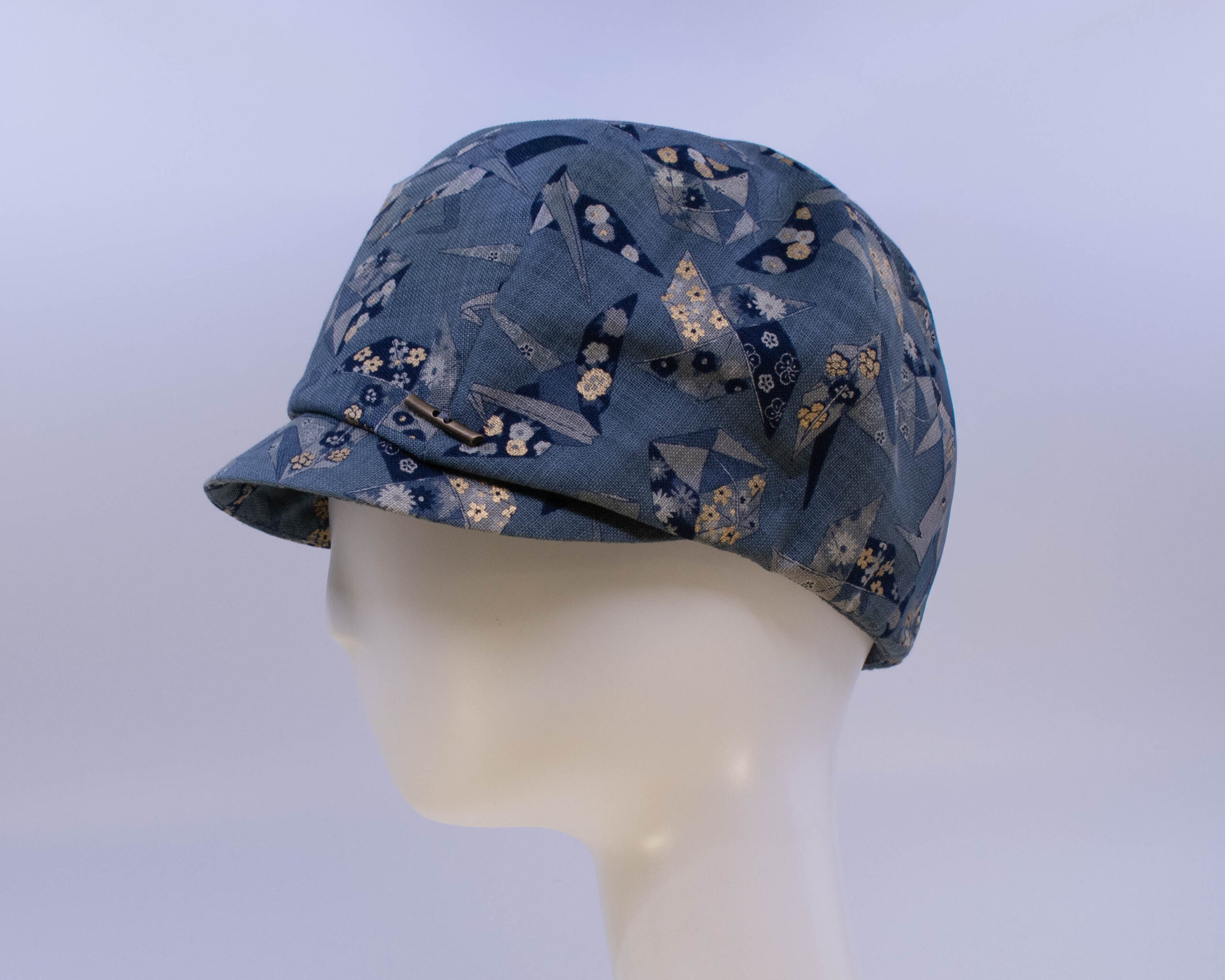 Cap Collection: Dyllan (Print) - Origami Aqua (Side View)